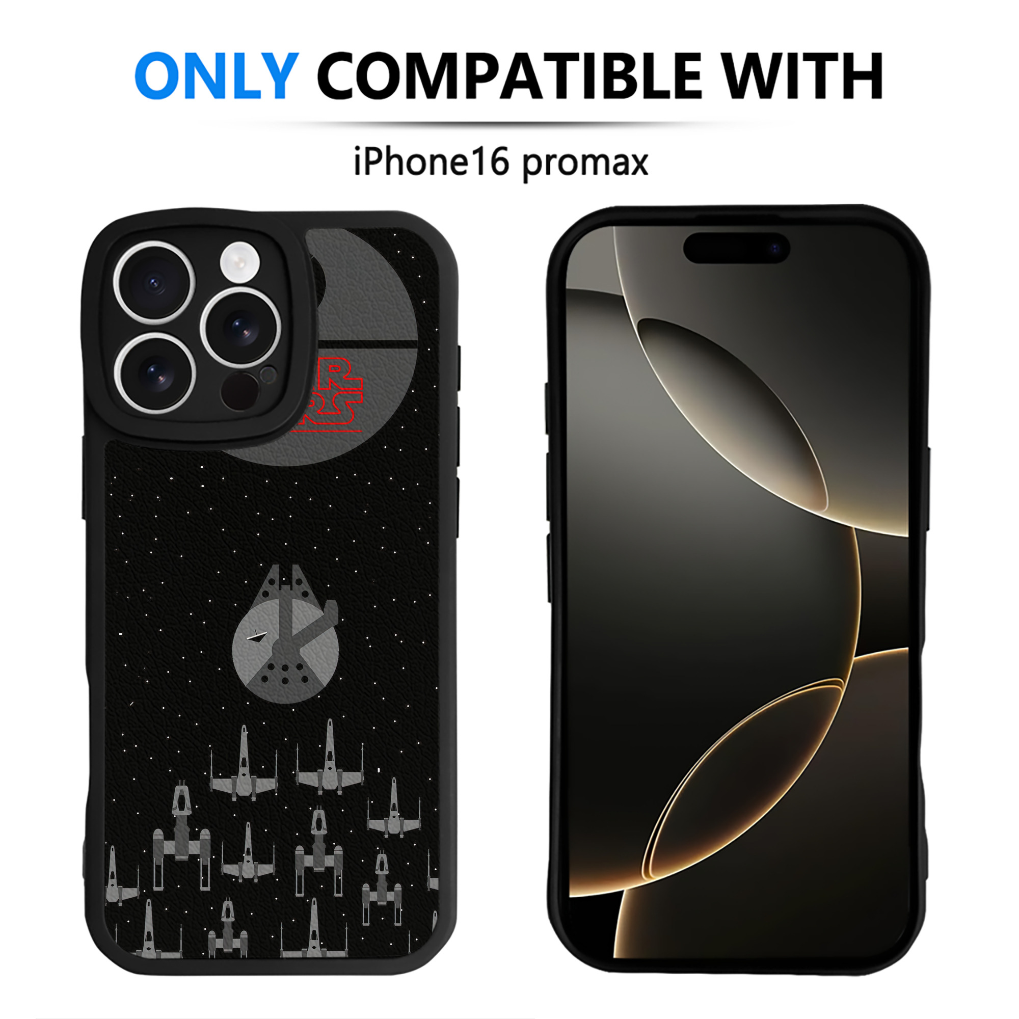 （画像用） スター・ウォーズ Star Wars 【iPhone 16シリーズ対応】シリコンスマホケース（レザー調） 材質：シリコン